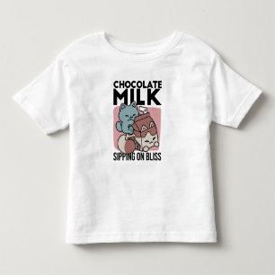Kawaii Schokoladen Milch Katze – Cozy Getränk & Ni Kleinkind T-shirt