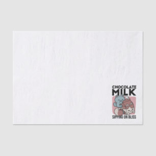Kawaii Schokoladen Milch Katze – Cozy Getränk & Ni Seidenpapier