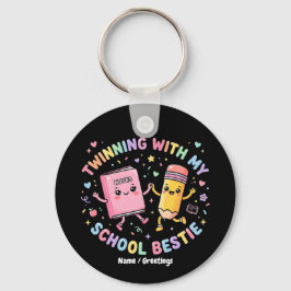 Kawaii Schulfreundin Zwilling Freundschaft Schlüsselanhänger
