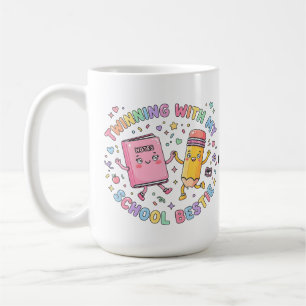 Kawaii-Schulfreundschaft Zwillinge Freundschaft Kaffeetasse