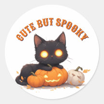 Kawaii Schwarze Katze Süßes oder Saures Halloween 