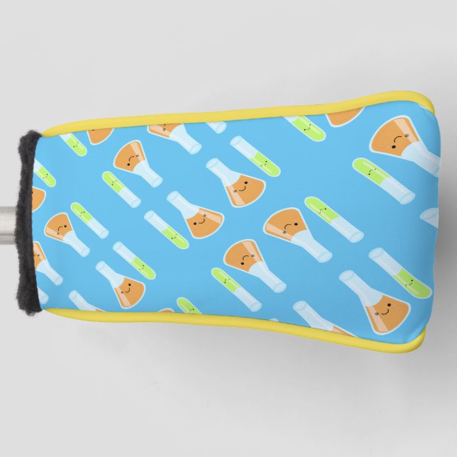 Kawaii Scientist Science Labrador Golf Headcover (Vorderseite)