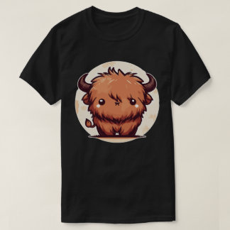 Kawaii Scottish Hairy Highland Cow T-Shirt