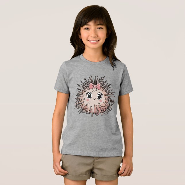 Kawaii Sea Urchin Tri-Blend Shirt (Vorderseite Voll)