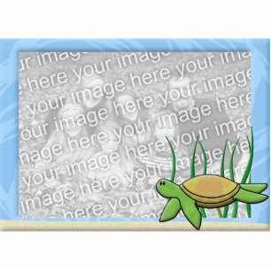 Kawaii Seeschildkröte-Foto-Rahmen Fotoskulptur Magnet