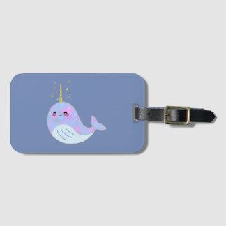 Kawaii Serious Narwhal Gepäckanhänger
