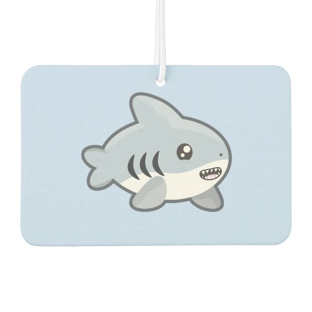 Kawaii Shark Autolufterfrischer (Vorderseite)