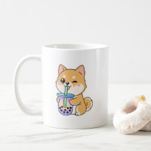 Kawaii Shiba Inu Boba 🐶🧋 – Süßer Bubble Tea Hund