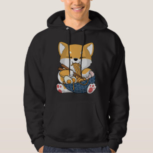 Kawaii Shiba Inu Dog Ramen Japan Corgi Hoodie
