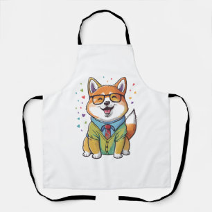 Kawaii Shiba Inu Hipster 1 Schürze