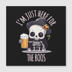 Kawaii Skeleton Halloween Oktoberfest Magnetkarte