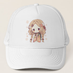 Kawaii Sleepy Girl Truckerkappe