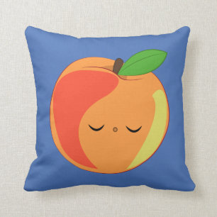 Kawaii Sleepy Lil’ Pfirsichkissen Kissen