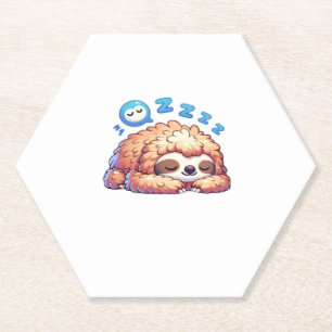 Kawaii Sleepy Sloth Napping Zzz Funny Lazy Animal Untersetzer