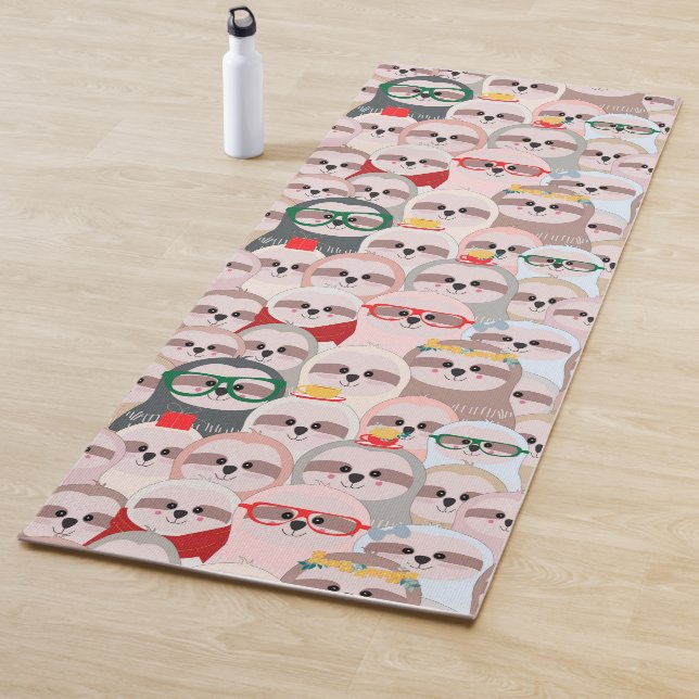 Kawaii Sloths Yoga Mat Yogamatte (Beispiel)