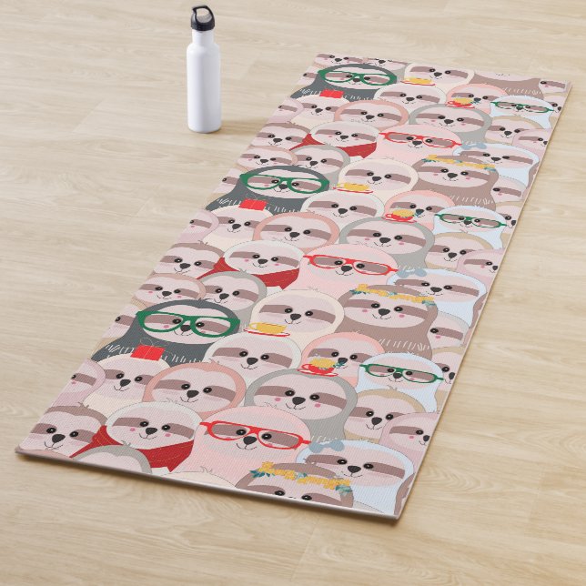 Kawaii Sloths Yogamatte (Beispiel)