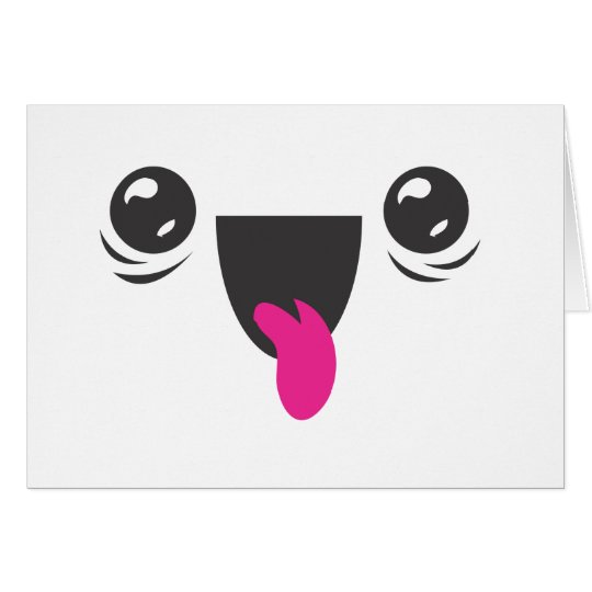 Kawaii smiley karte