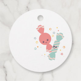 Kawaii Smiling Candy Gift Tag Geschenkanhänger