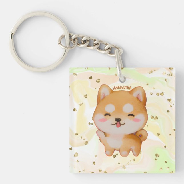 Kawaii Smiling Cartoon Style Shiba Inu (Devant)