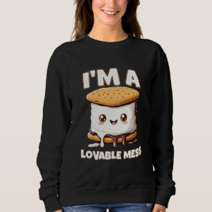 Kawaii S'mores Ich bin ein liebenswerter Schlamass Sweatshirt