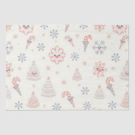 Kawaii-Snowflakes-Muster Seidenpapier