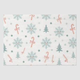 Kawaii-Snowflakes-Muster Seidenpapier