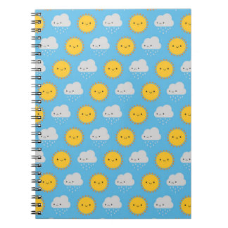 Kawaii Sonne & Regen Notizblock