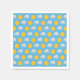 Kawaii Sonne & Regen Serviette