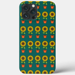 Kawaii Sonnenblume Pflanze in einem Topf Case-Mate iPhone Hülle