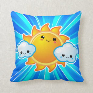 Kawaii sonniger Tagesamerikaner MoJo Kissen
