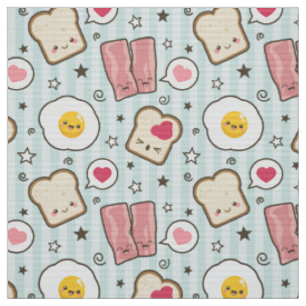 Kawaii Speck u. Spiegelei-Deconstructed Sandwich Stoff
