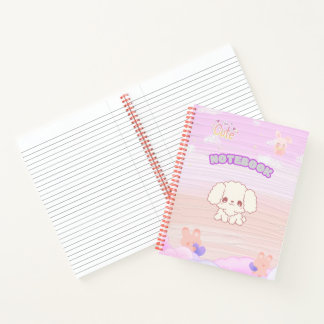 Kawaii Spiral Notebook für Kinder Notizbuch