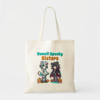 Kawaii Spooky Sisters Anime Chibi Halloween Tragetasche