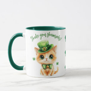 Kawaii St. Patrick’s Day Chat Mug - Chat Chauffeur