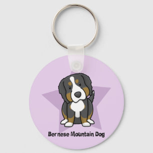 Kawaii Star Bernese Mountain Dog Schlüsselanhänger
