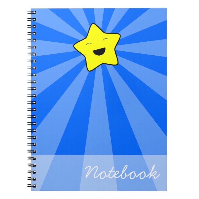 Kawaii-Star-Notebook Notizblock (Vorderseite)
