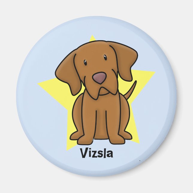Kawaii Star Vizsla Magnet (Vorne)
