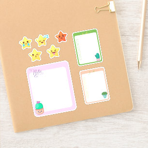 Kawaii Stars Notizen zu tun Aufkleber