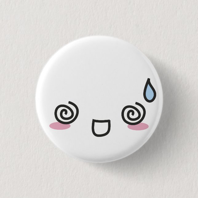 Kawaii stellt gegenüber button (Vorderseite)