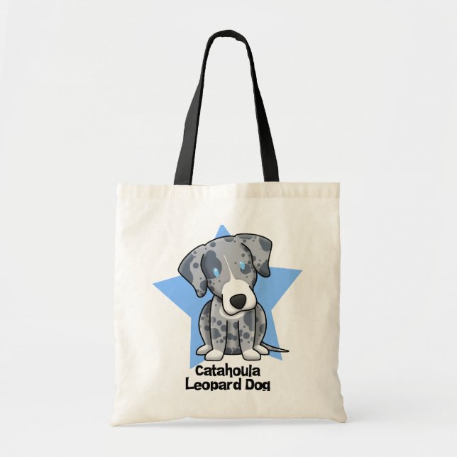 Kawaii Stern Catahoula Leopard-Hund Tragetasche (Vorne)