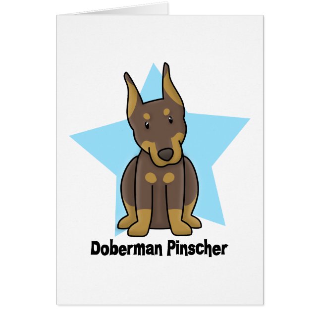 Kawaii Stern-roter DobermannPinscher (Vorne)