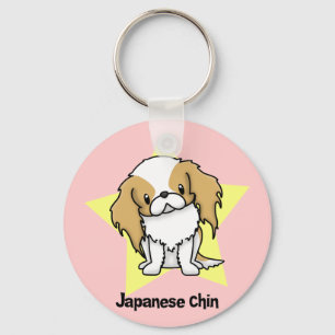 Kawaii Stern-roter Japaner Chin Schlüsselanhänger