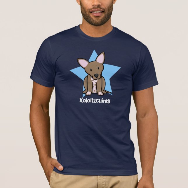Kawaii Stern Xoloitzcuintli T-Shirt (Vorderseite)