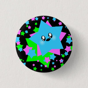KAWAII STERNE GALAXIE SUMMEN BUTTON