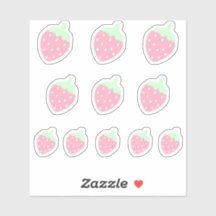Kawaii Strawberry Sticker
