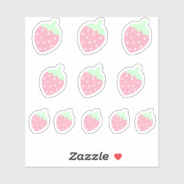 Kawaii Strawberry Sticker