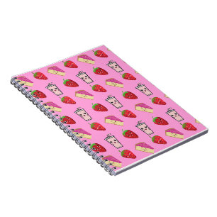 KAWAII STRAWBERRY UND CHEESECAKE NOTIZBLOCK