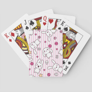 kawaii stripes Muster Spielkarten
