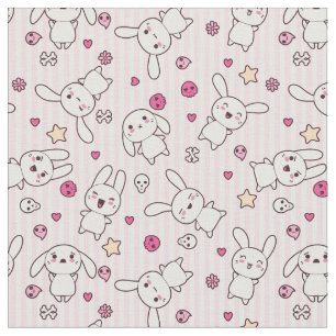 kawaii stripes Muster Stoff