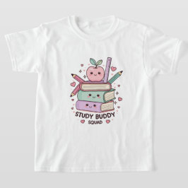 Kawaii Study Buddy Squad School Supplier T-Shirt